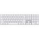 מקלדת אלחוטית Apple Magic Keyboard with Numeric Keypad  - צבע לבן שנה אחריות ע"י היבואן הרשמי 