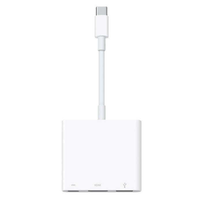 מתאם Apple USB-C Digital AV Multiport - צבע לבן שנה אחריות עי היבואן הרשמי