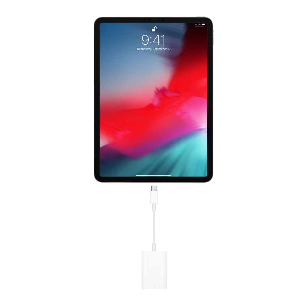 מתאם USB-C לחיבור SD מבית Apple - צבע לבן שנה אחריות ע
