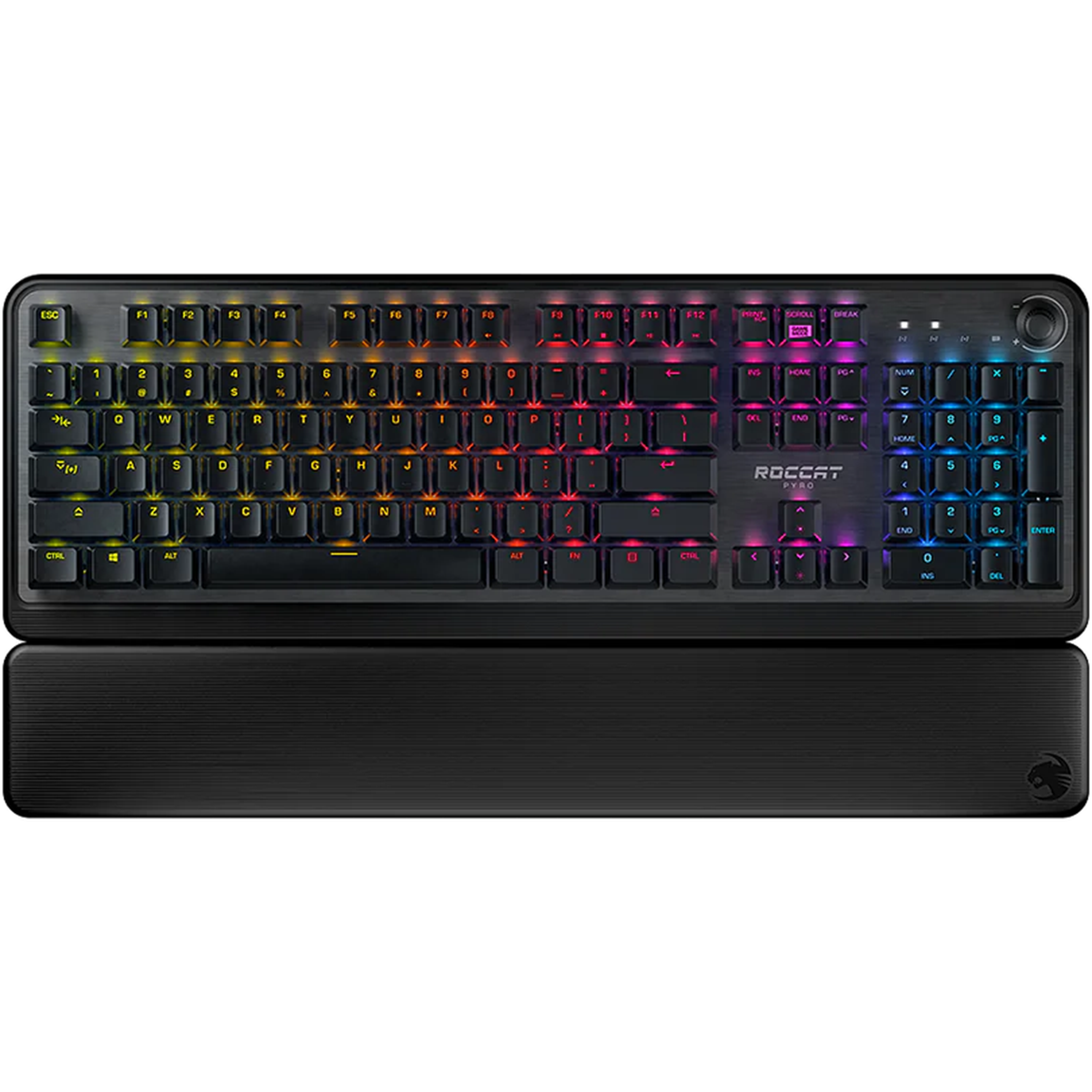 מקלדת גיימינג מכאנית Roccat Pyro RGB - צבע שחור שנה אחריות ע
