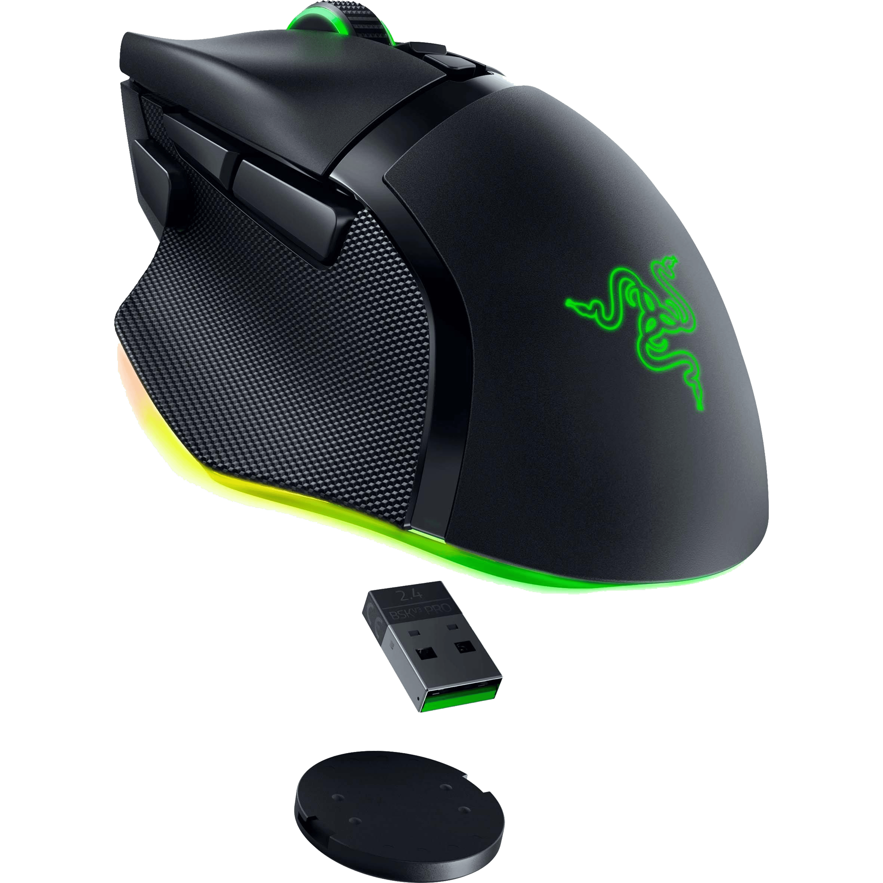עכבר גיימינג אלחוטי Razer Basilisk V3 Pro - צבע שחור שנתיים אחריות ע