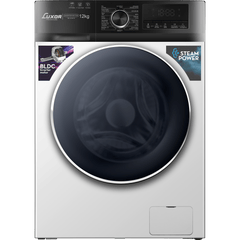 מכונת כביסה פתח חזית 12 ק"ג Luxor ND 12140W במהירות 1400 סל"ד - צבע לבן אחריות ע"י היבואן הרשמי