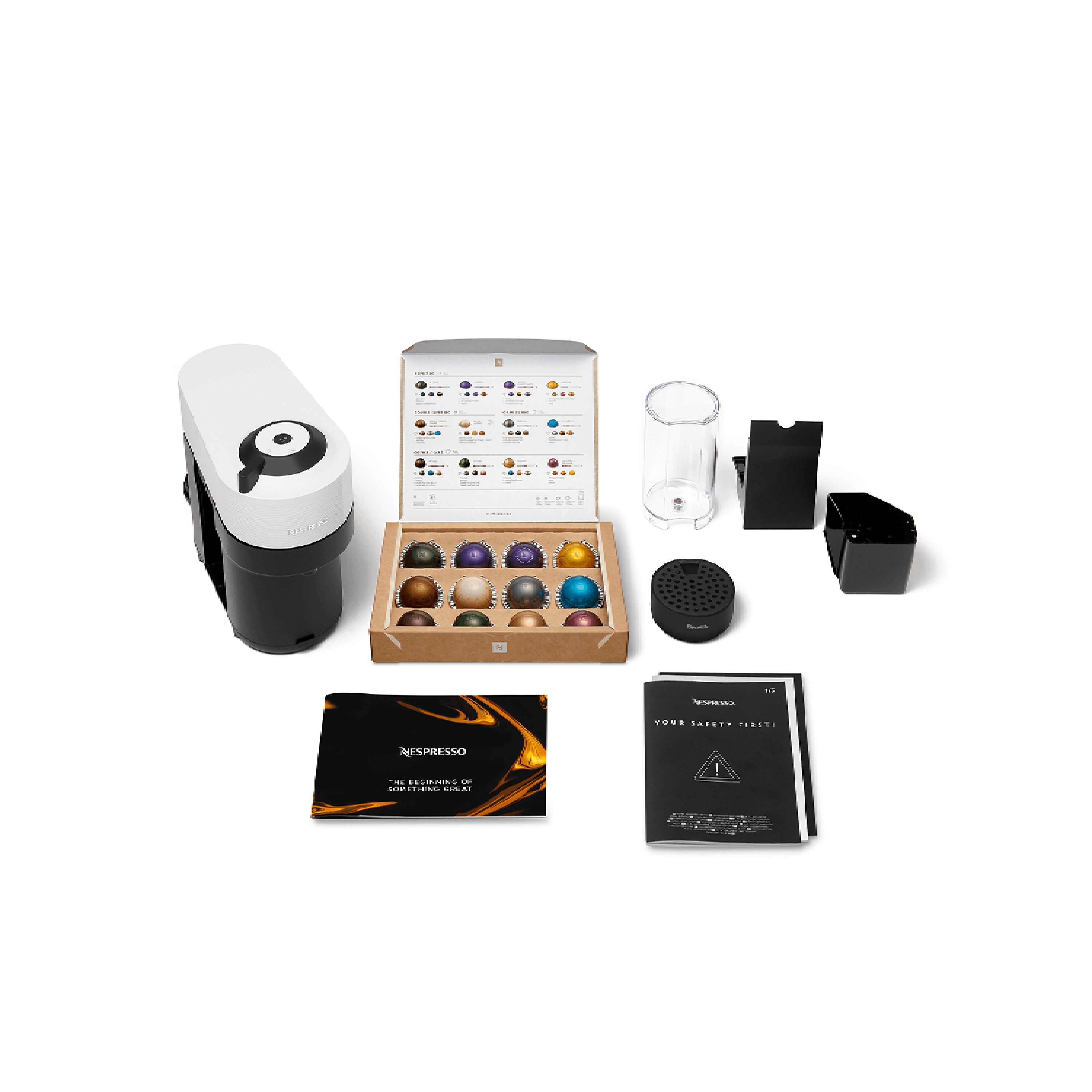 מכונת קפה Nespresso Vertuo Pop GDV2-IL-WH-NE - צבע לבן  אחריות יבואן הרשמי