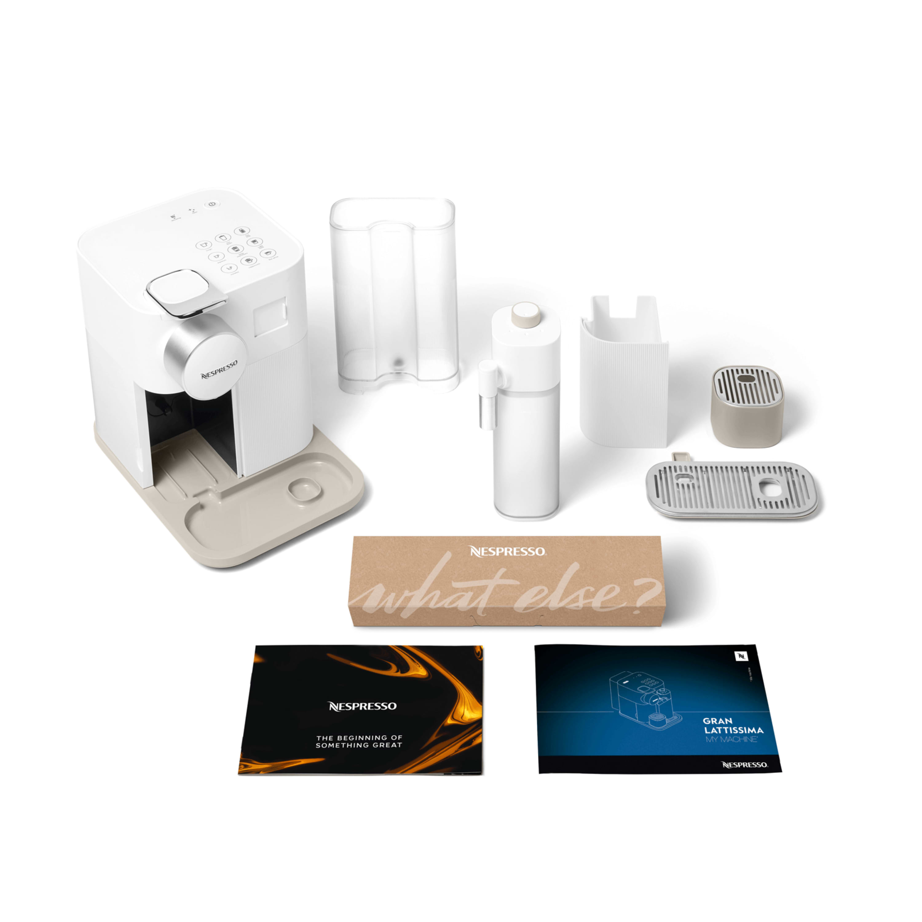 מכונת קפה נספרסו Nespresso Gran lattissima 2.0 F541 לבן - אחריות ע