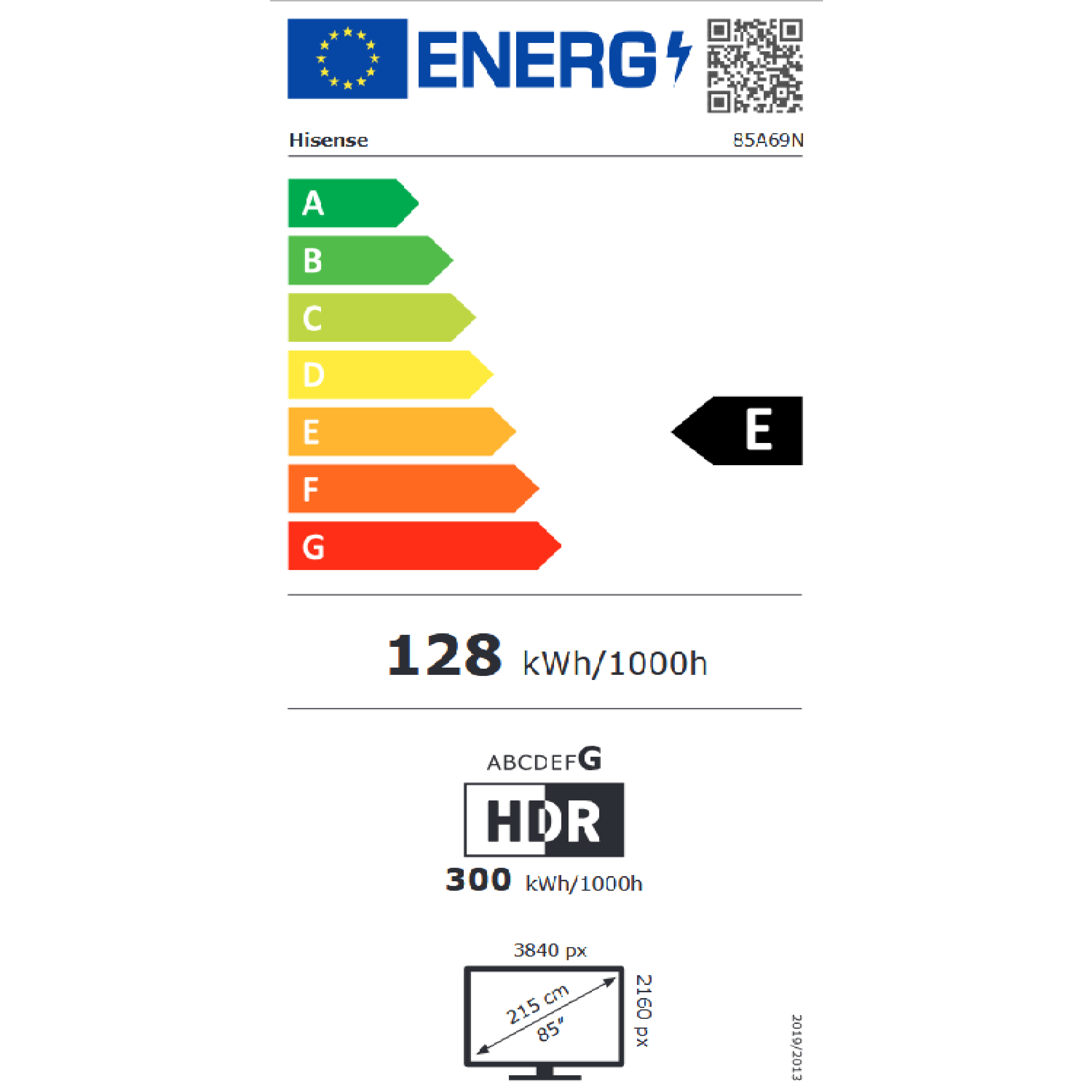 טלוויזיה חכמה Hisense 85