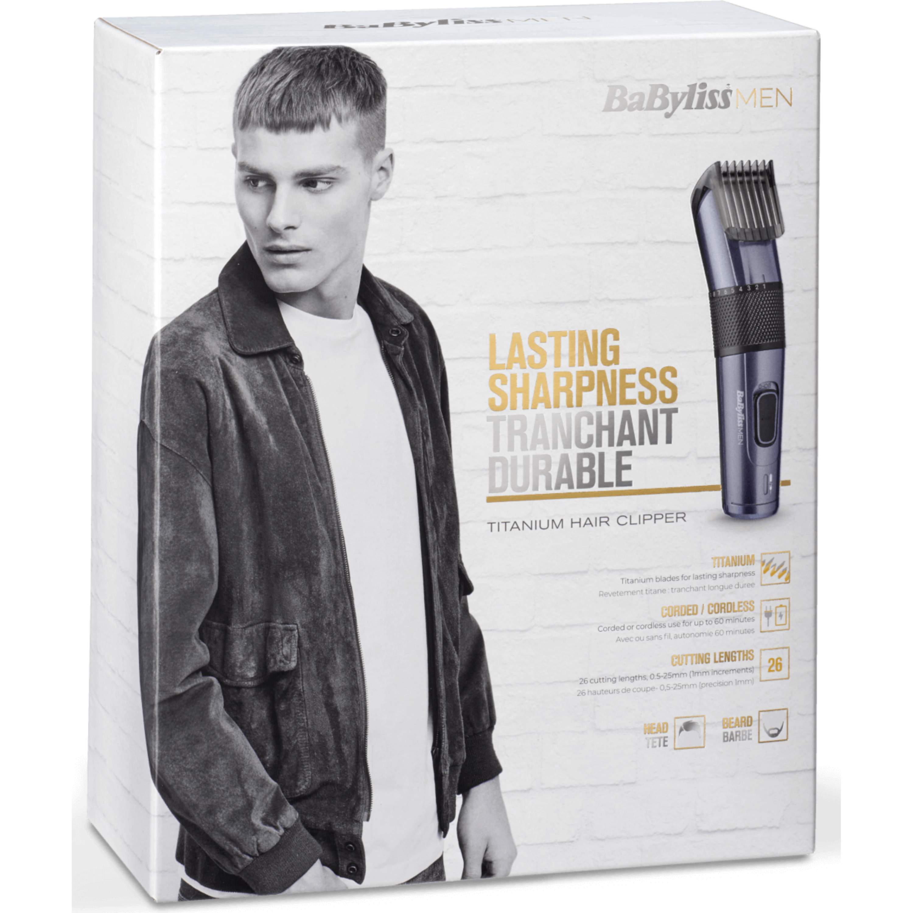 מכונת תספורת להבים חדים BaByliss BA-E976ILE - אחריות ע