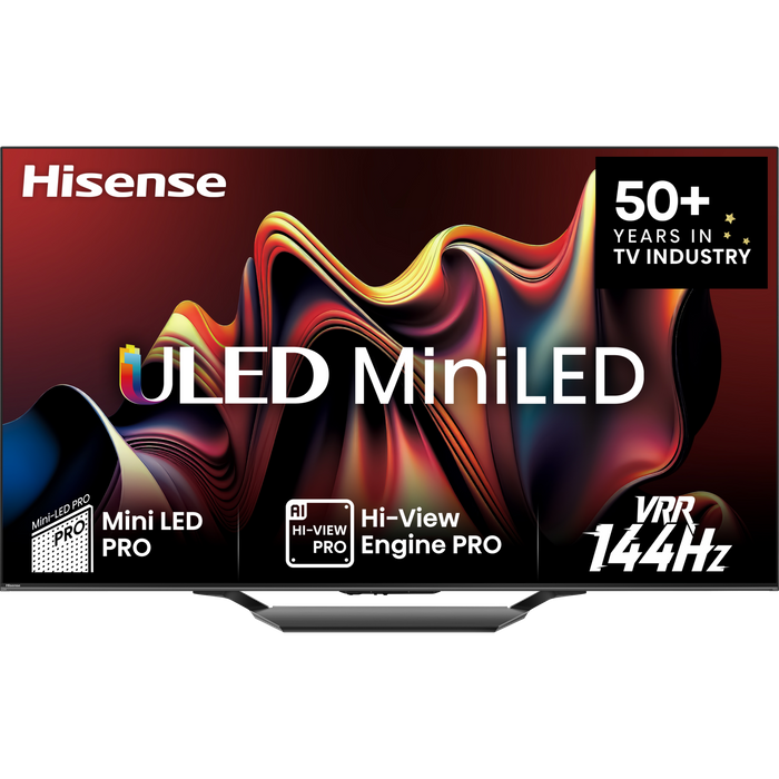 טלוויזיה חכמה Hisense 100 100U72KQ Smart TV 4k Mini LED - שלוש שנים אחריות עי היבואן הרשמי