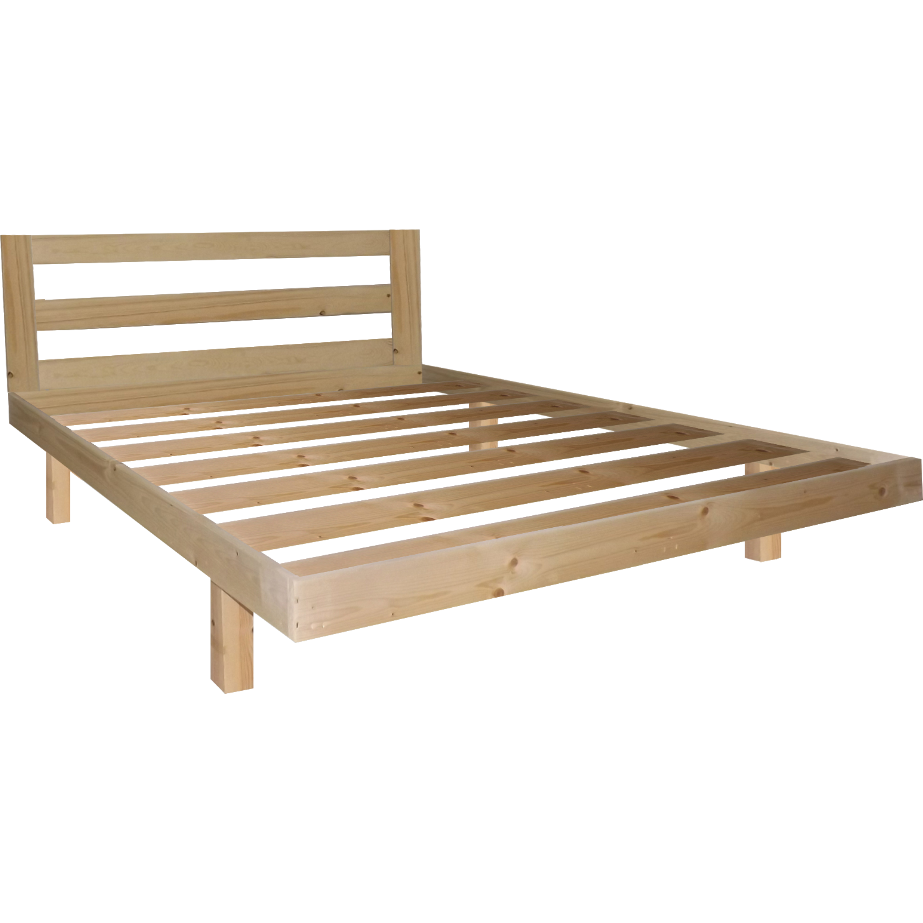 בסיס מיטה 140X190 מעץ אורן כולל מסגרת וראש Olympia