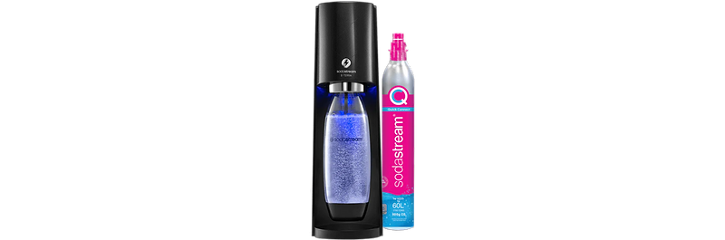 מכשיר סודה סטרים Sodastream E-TERRA - צבע שחור שנה אחריות ע י היבואן הרשמי  - מחסני חשמל