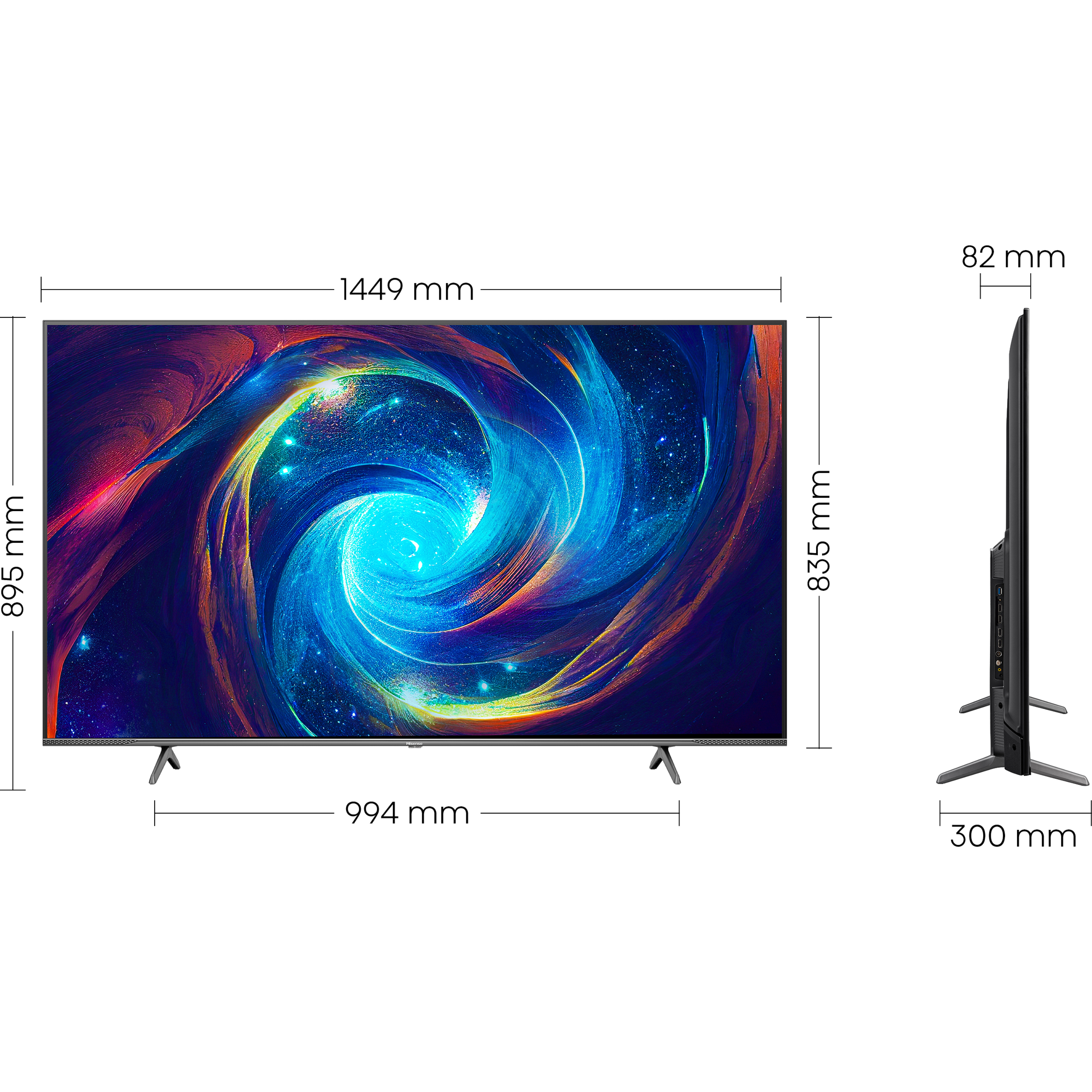 טלוויזיה חכמה Hisense 65