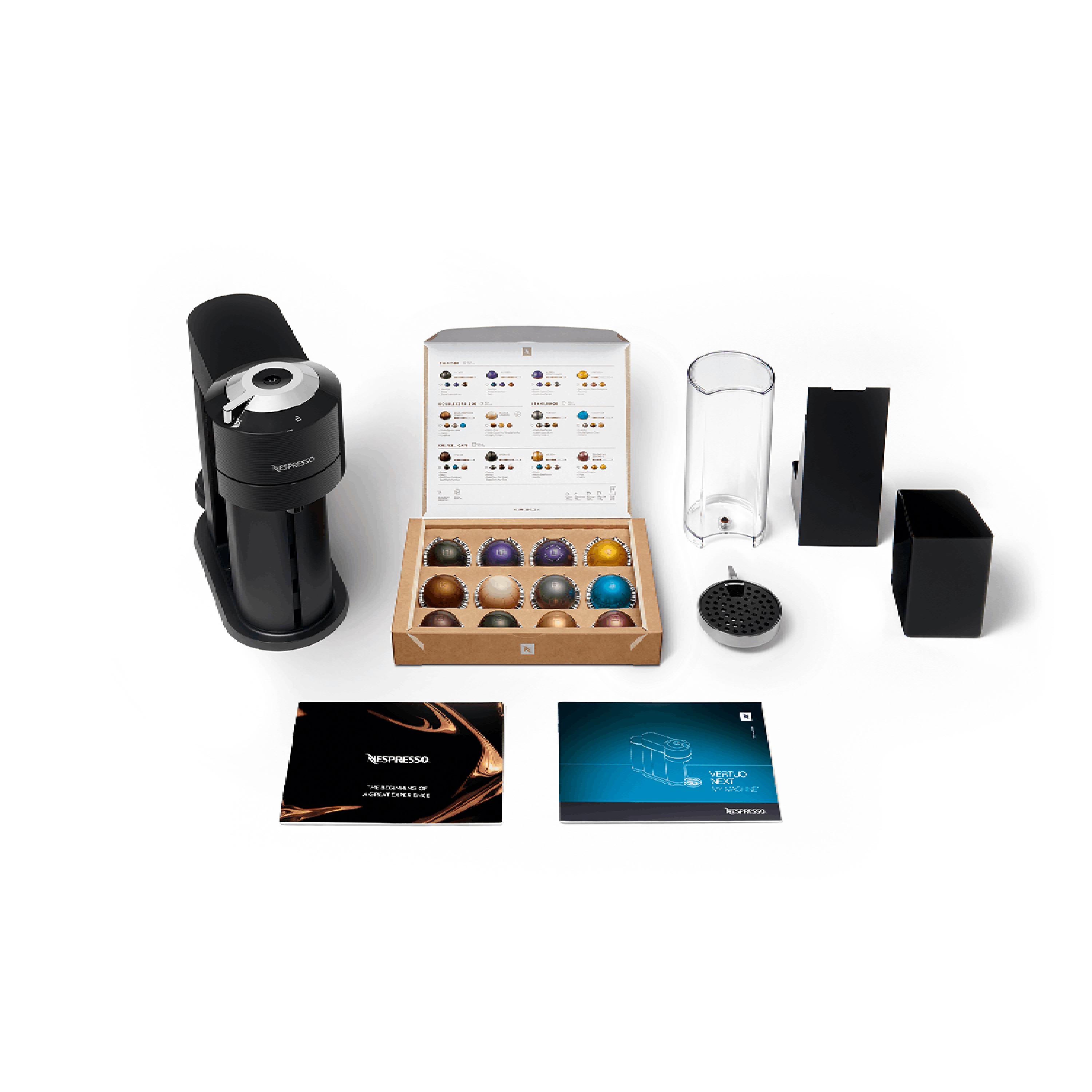 מכונת קפה Nespresso GCV1 Vertuo Next - צבע שחור שנה אחריות ע