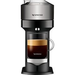 מכונת קפה Nespresso GCV1 Vertuo Next - צבע כרום בשילוב שחור שנה אחריות ע"י היבואן הרשמי