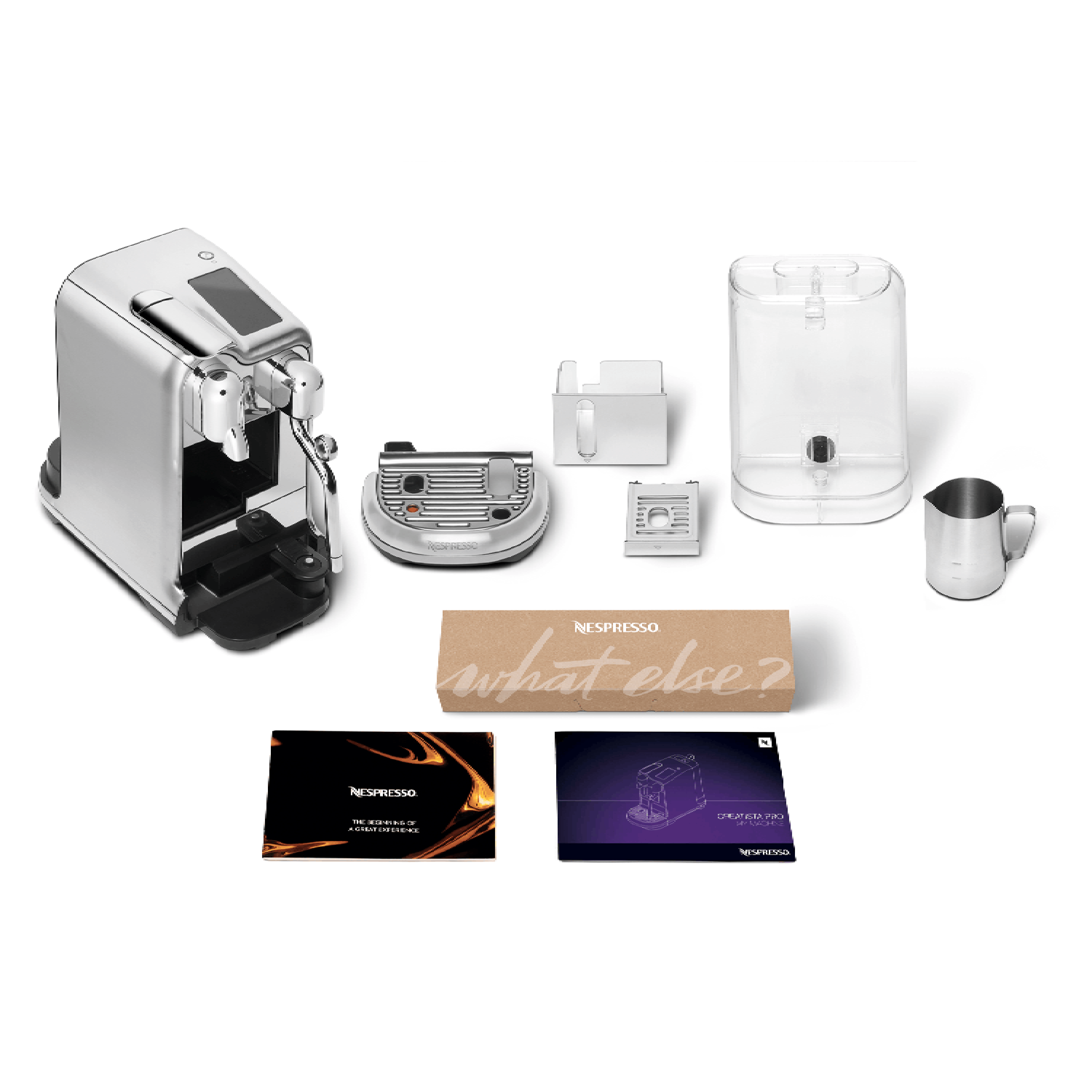 מכונת קפה Nespresso J620 Creatista Pro - צבע נירוסטה שנה אחריות ע