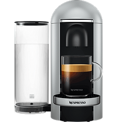 מכונת קפה Nespresso GCB2 Vertuo Plus - צבע כסוף שנה אחריות ע"י היבואן הרשמי