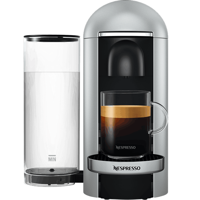 מכונת קפה Nespresso GCB2 Vertuo Plus - צבע כסוף שנה אחריות עי היבואן הרשמי
