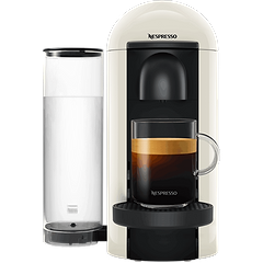 מכונת קפה Nespresso GCB2 Vertuo Plus - צבע לבן שנה אחריות ע"י היבואן הרשמי