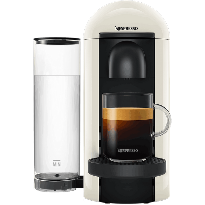 מכונת קפה Nespresso GCB2 Vertuo Plus - צבע לבן שנה אחריות עי היבואן הרשמי