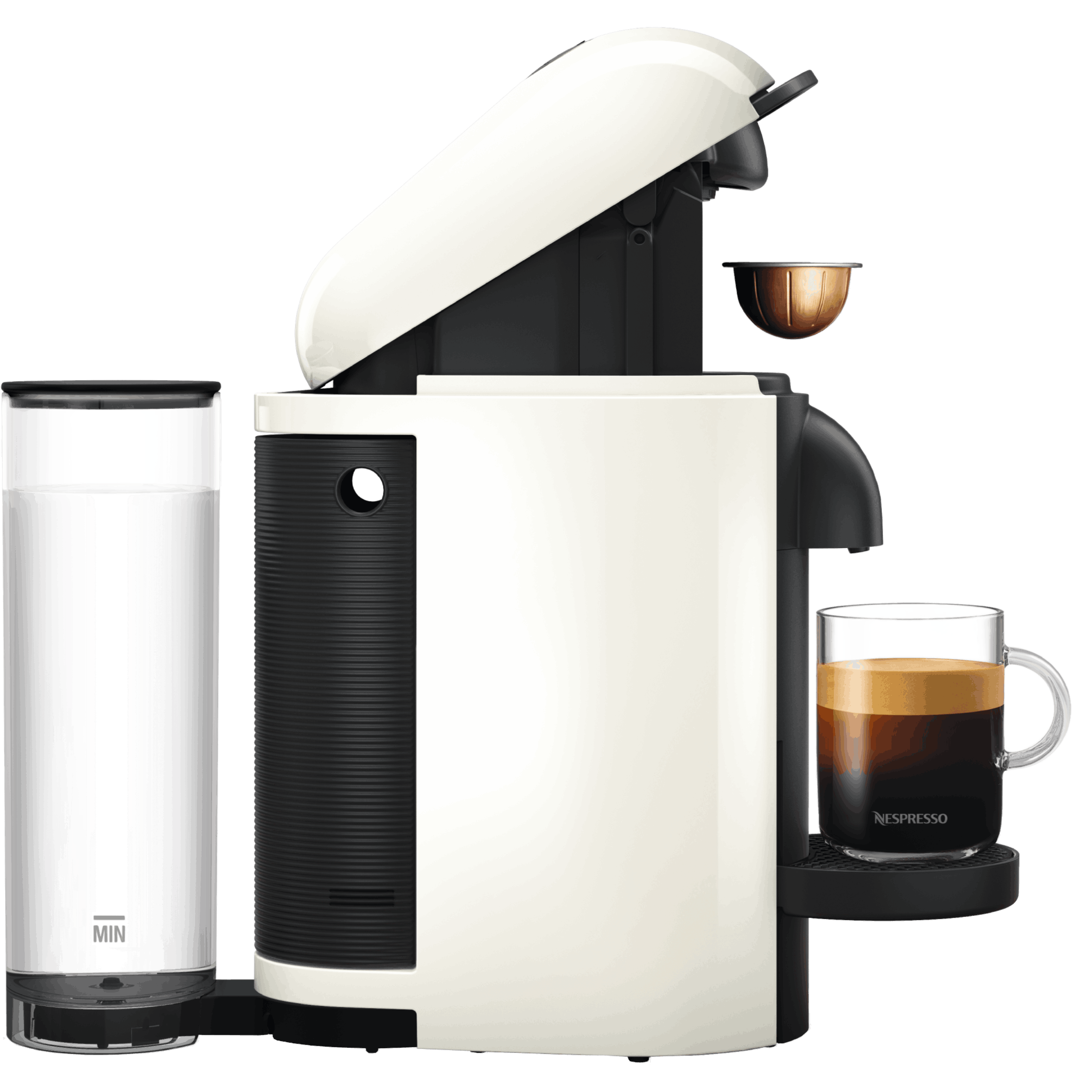 מכונת קפה Nespresso GCB2 Vertuo Plus - צבע לבן שנה אחריות ע