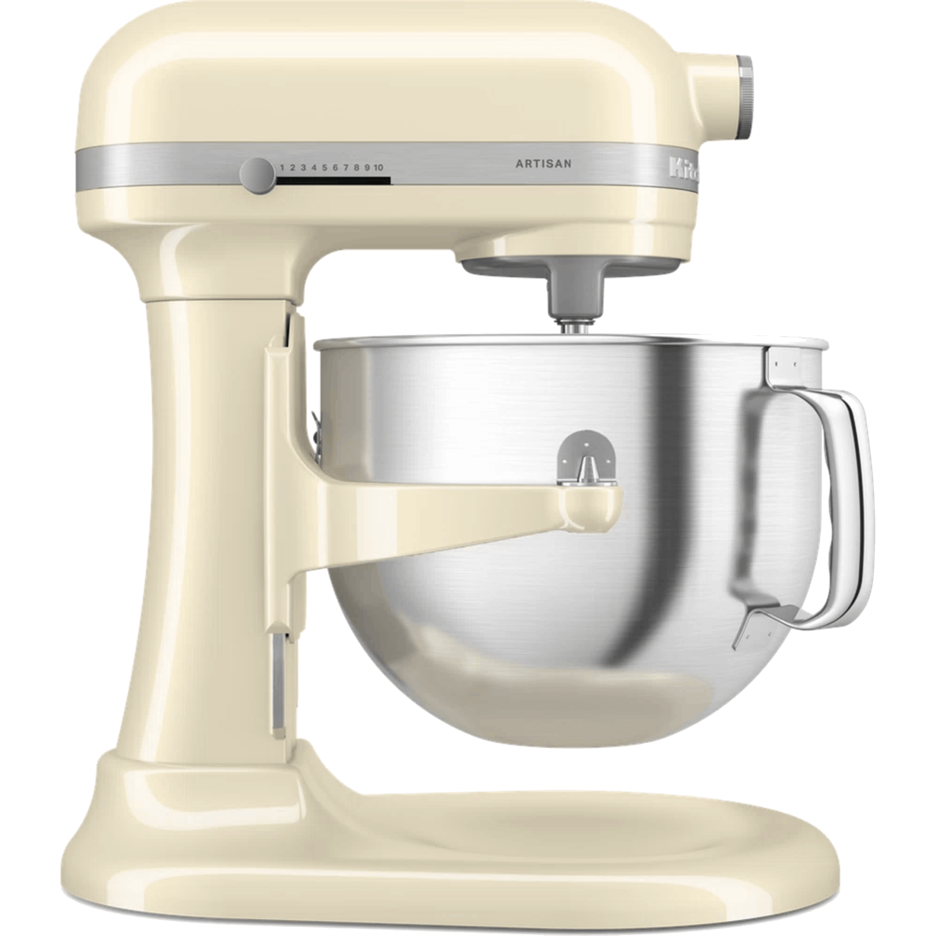 מיקסר עם קערת נירוסטה 6.6 ליטר KitchenAid Plus 5KSM70SHXEAC - צבע שקד אחריות ע