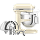 מיקסר עם קערת נירוסטה 6.6 ליטר KitchenAid Plus 5KSM70SHXEAC - צבע שקד אחריות ע