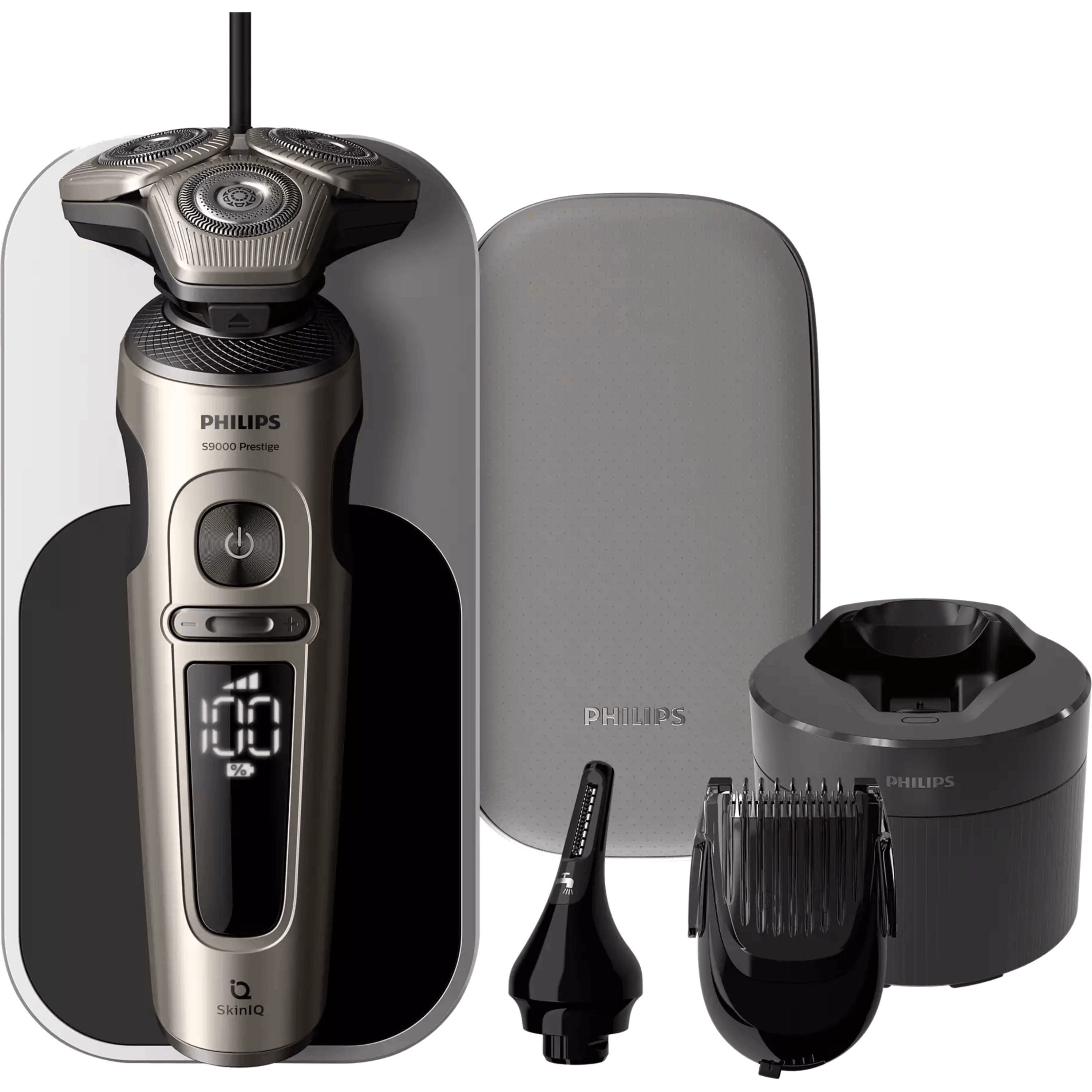 מכונת גילוח חשמלית לשימוש יבש ורטוב עם Philips SP9883/35 SkinIQ - שנתיים אחריות ע