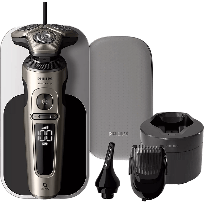 מכונת גילוח חשמלית לשימוש יבש ורטוב עם Philips SP9883/35 SkinIQ - שנתיים אחריות עי היבואן הרשמי 