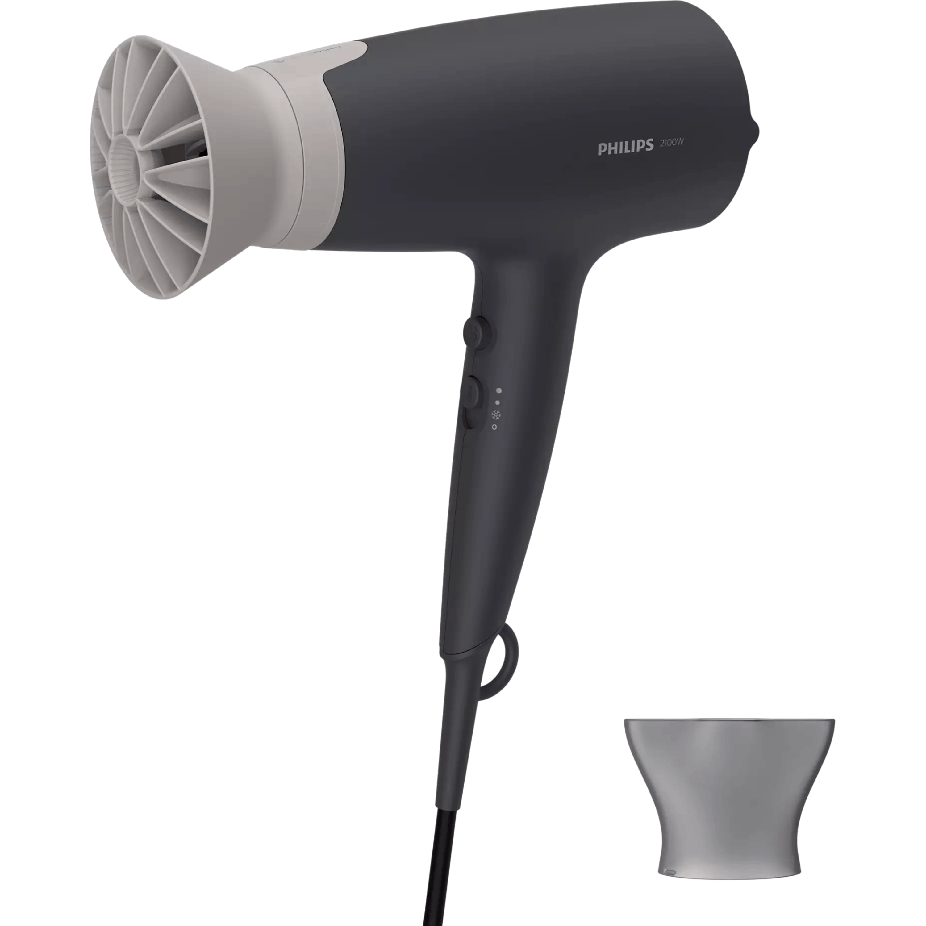 מייבש שיער Philips 2100W BHD351/10 - צבע שחור שנתיים אחריות ע
