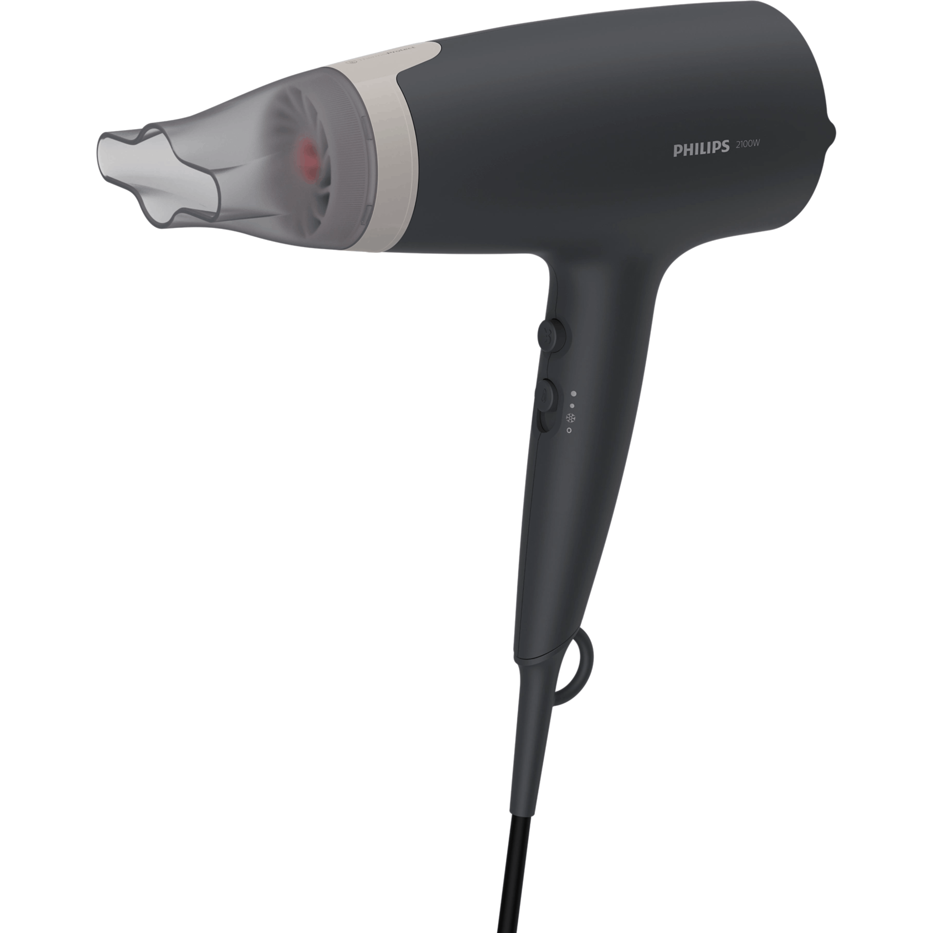 מייבש שיער Philips 2100W BHD351/10 - צבע שחור שנתיים אחריות ע