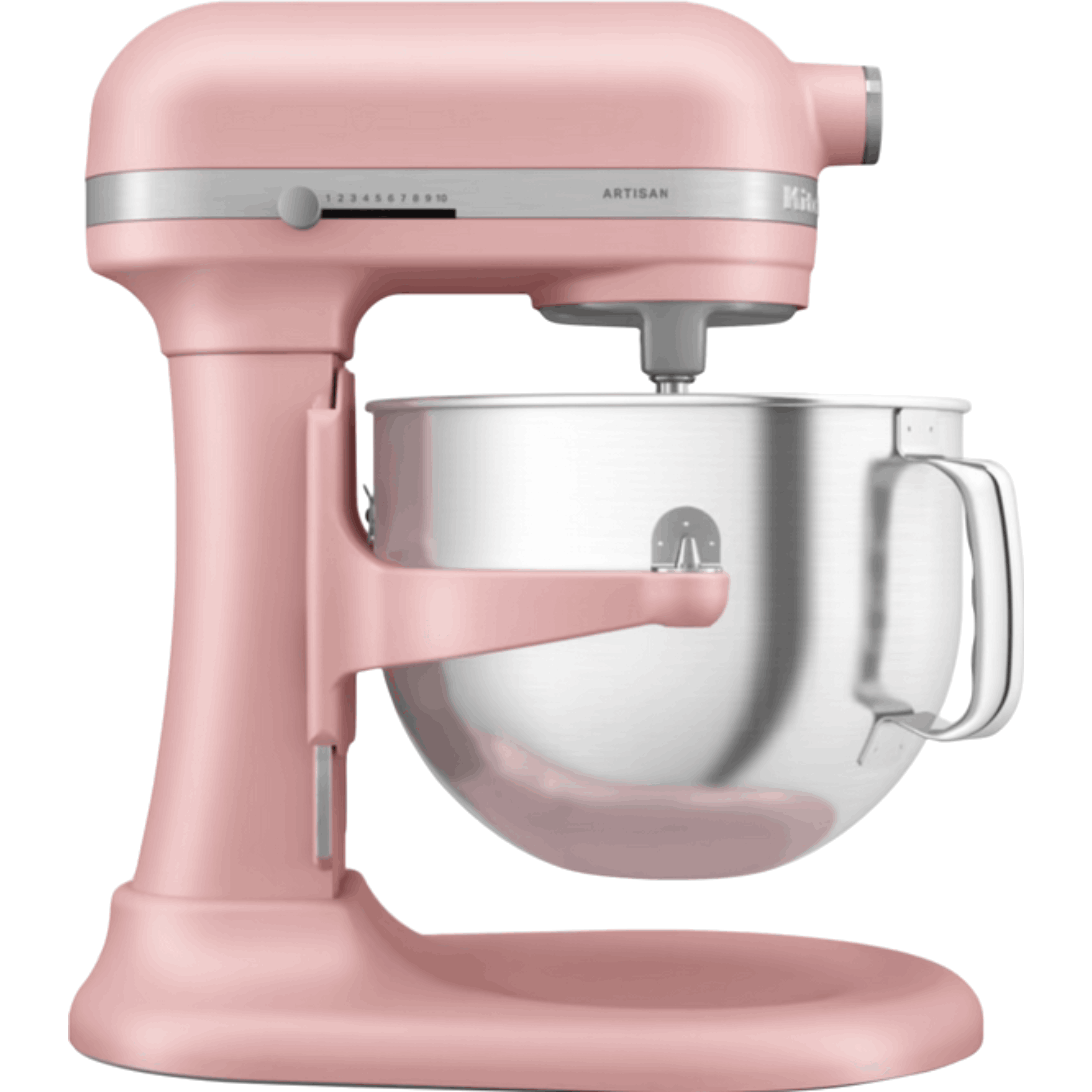 מיקסר עם קערת נירוסטה 6.6 ליטר KitchenAid Plus 5KSM70SHXEDR - צבע ורוד בייבי אחריות ע