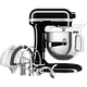 מיקסר עם קערת נירוסטה 6.6 ליטר KitchenAid Plus 5KSM70SHXEOB - צבע שחור אחריות ע