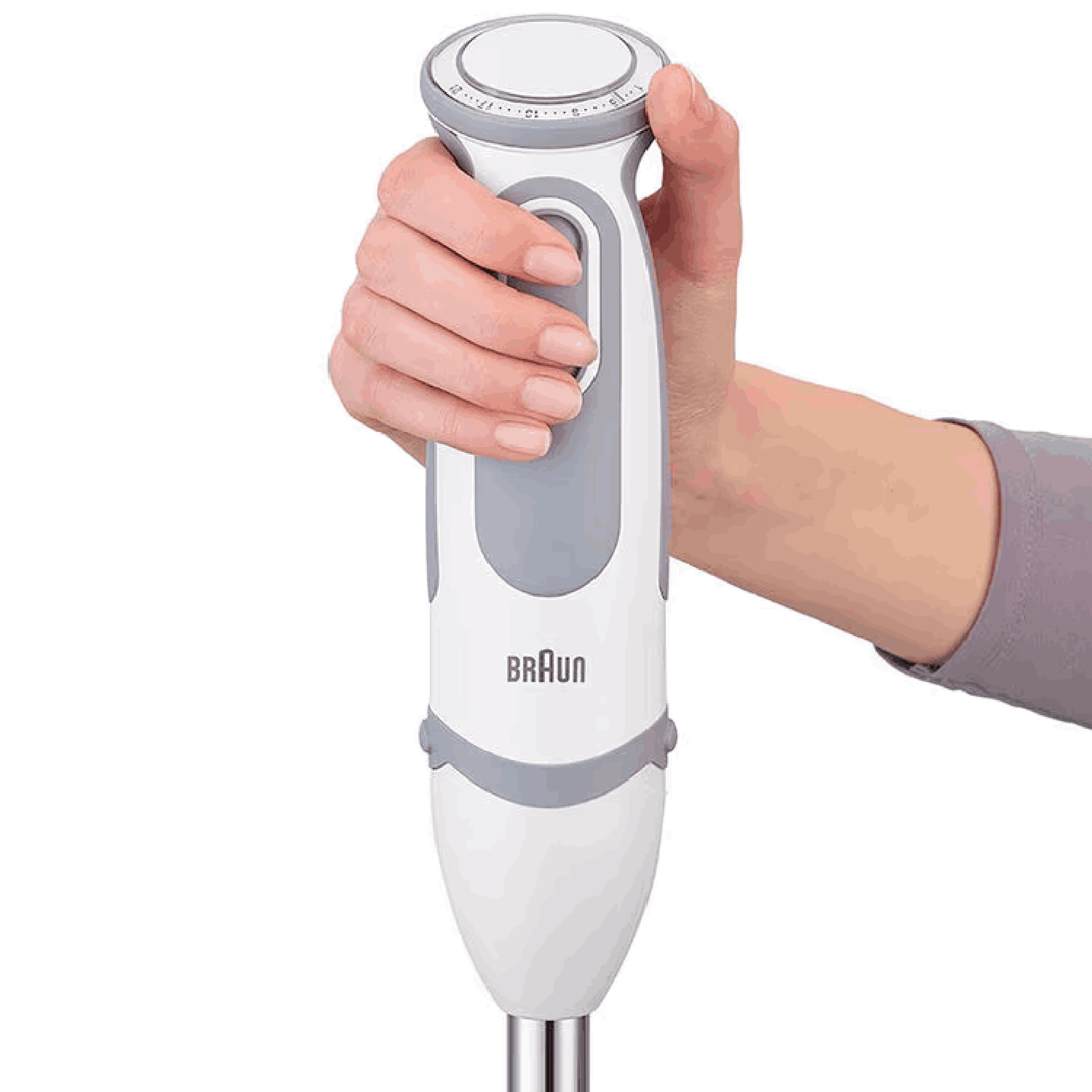 בלנדר מוט משולב  Braun MQ5230WH 1000W - צבע לבן אחריות ע