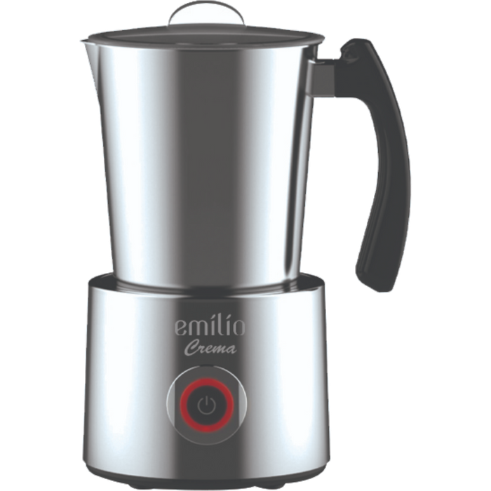 מקציף חלב Emilio crema 152CQ100 - צבע נירוסטה אחריות עי היבואן הרשמי
