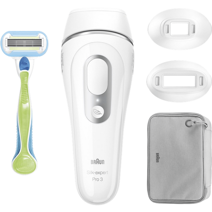 מכשיר הסרת שיער לצמיתות Braun Silk Expert Pro 3 IPL PL3122 - שנתיים אחריות עי היבואן הרשמי 
