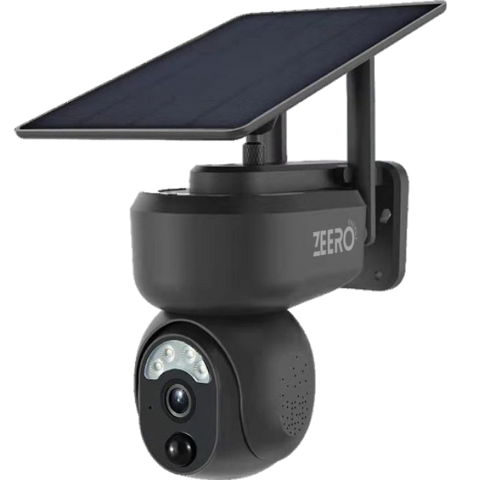 מצלמת אבטחה סולארית Zeero Energy Ninja SC-104X 4G 4MP 6W FHD 9000mAh- צבע שחור שנה אחריות עי היבואן הרשמי