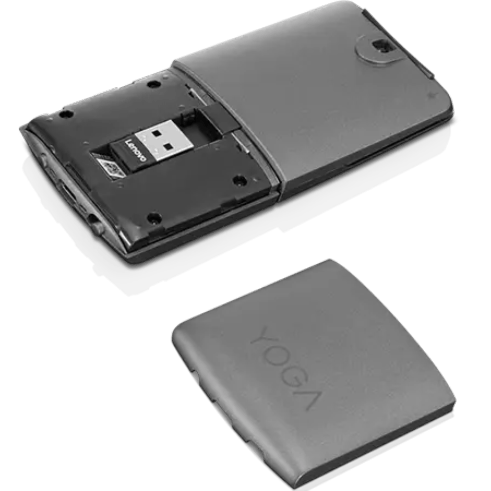 עכבר אלחוטי Lenovo Yoga - צבע אפור מתכתי שנה אחריות ע