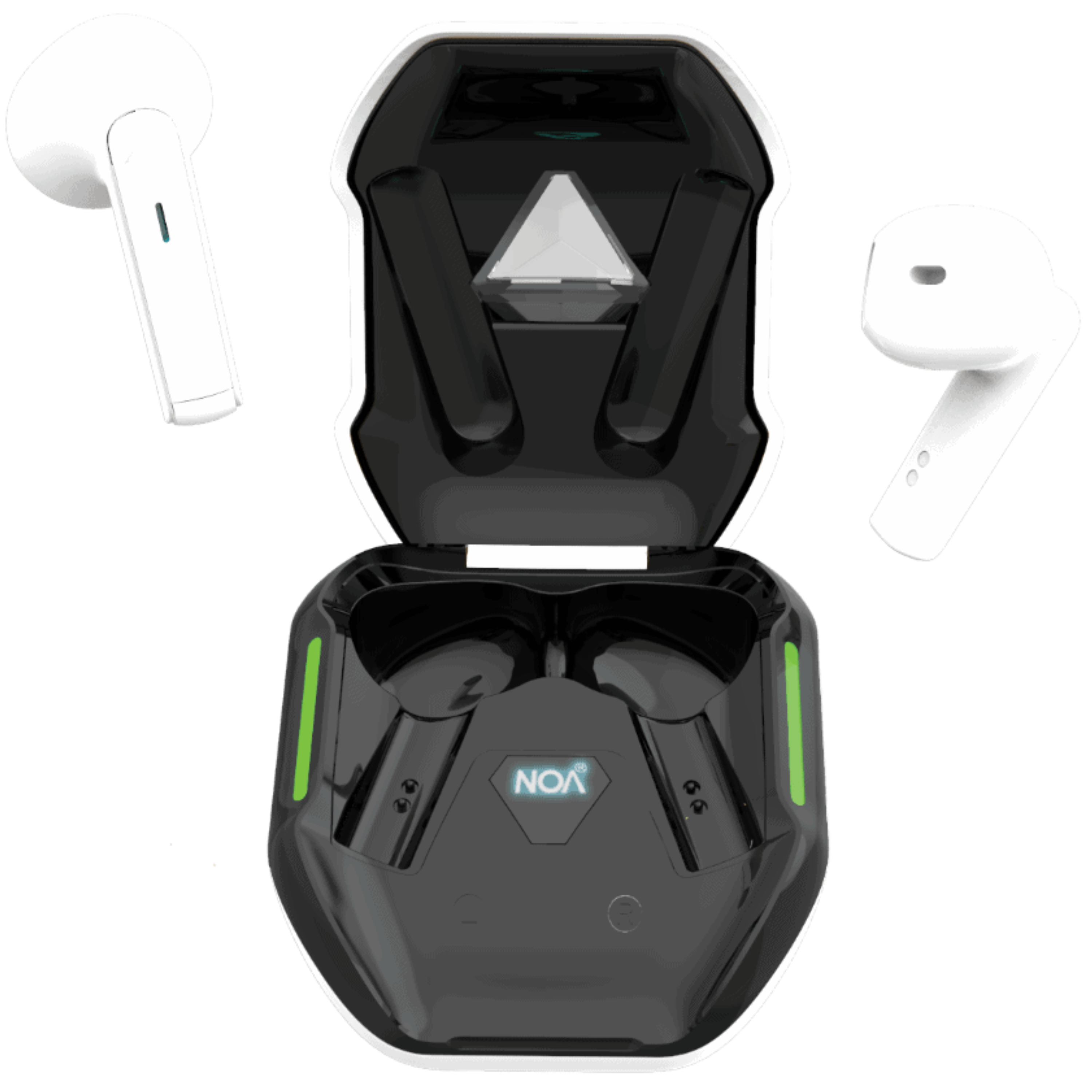 אוזניות Bluetooth Stereo TWS NOA Rainbow - צבע לבן