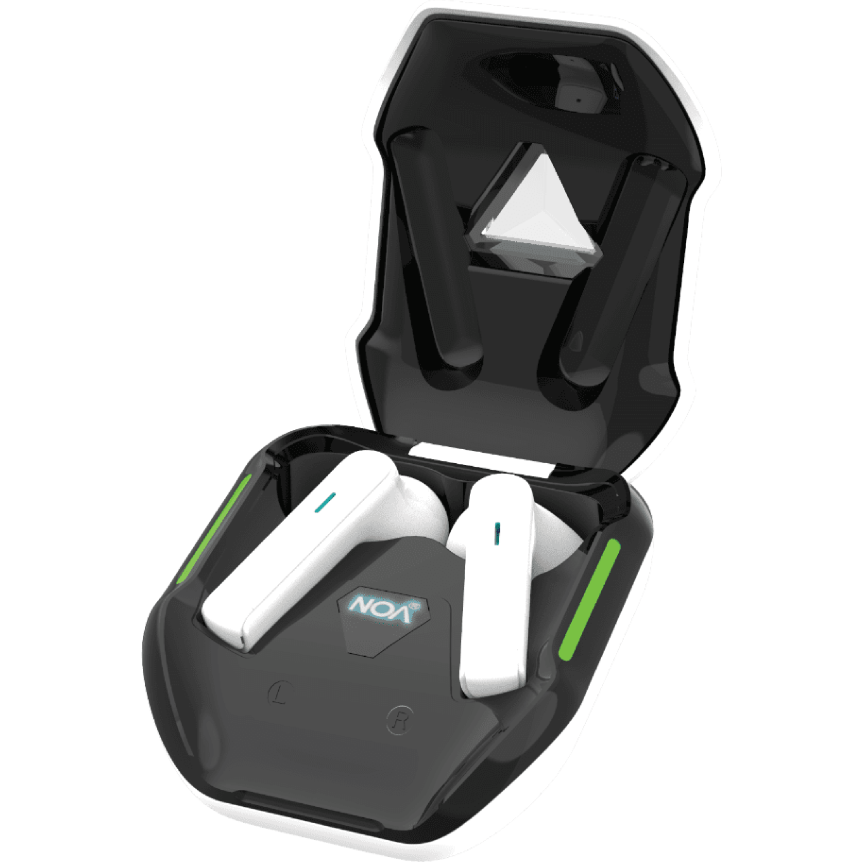 אוזניות Bluetooth Stereo TWS NOA Rainbow - צבע לבן
