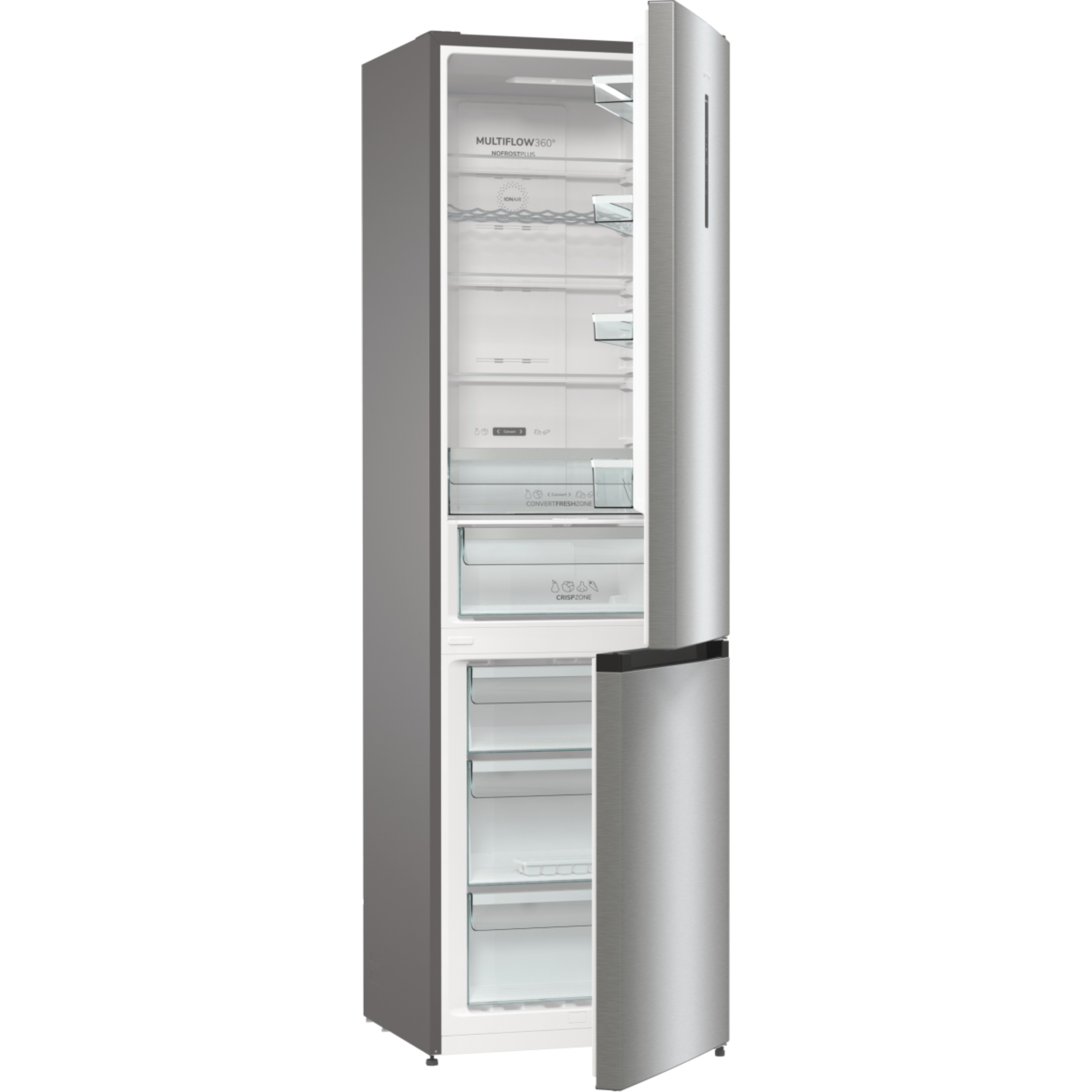 מקרר מקפיא תחתון 353 ליטר Gorenje NRK6202AXL4 - גימור נירוסטה אחריות ע