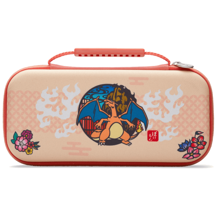 נרתיק נשיאה אוניברסלי PowerA Charizard Blossom לקונסולה Nintendo Switch - צבע כתום
