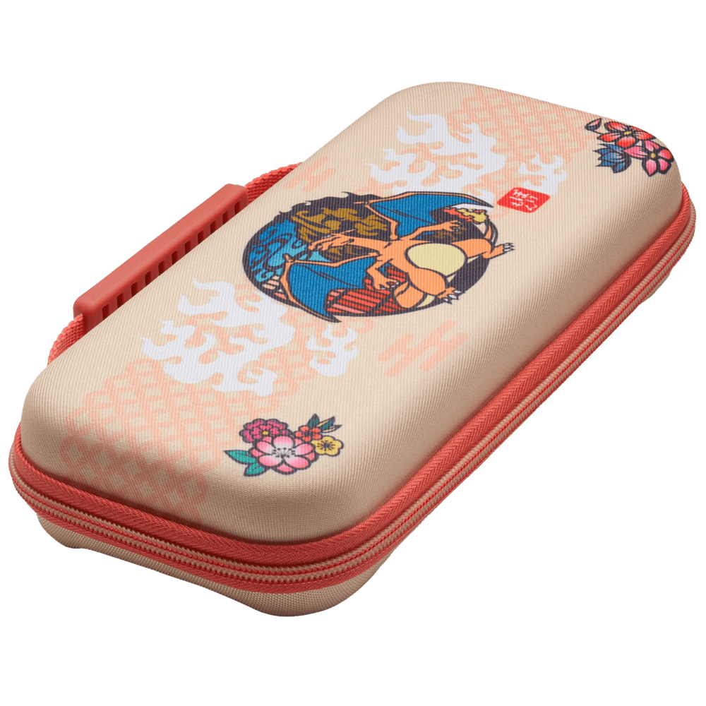 נרתיק נשיאה אוניברסלי PowerA Charizard Blossom לקונסולה Nintendo Switch - צבע כתום