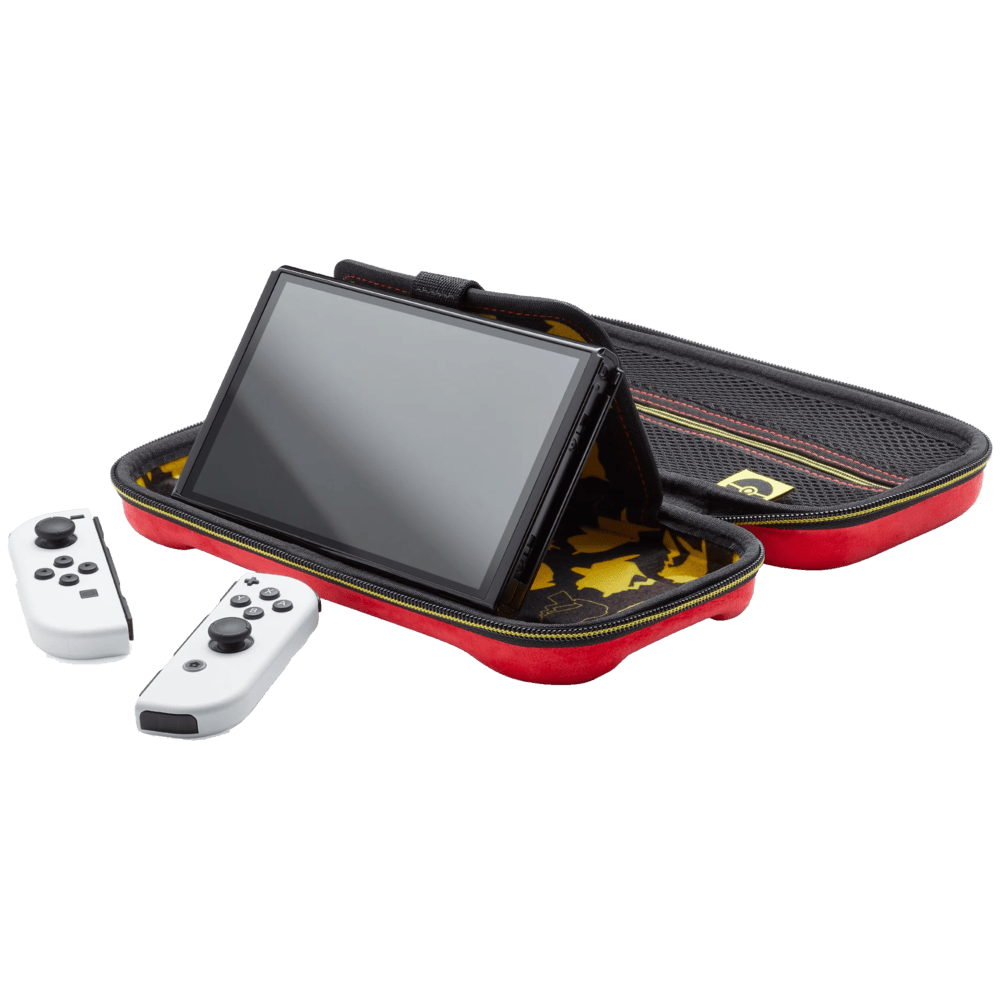 נרתיק נשיאה אוניברסלי PowerA Pikachu Jump לקונסולה Nintendo Switch - צבע אדום וצהוב