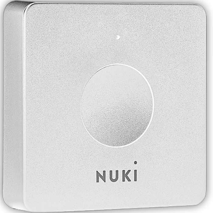 מנעול חכם לבניין מגורים Nuki Opener - צבע לבן שנה אחריות עי היבואן הרשמי