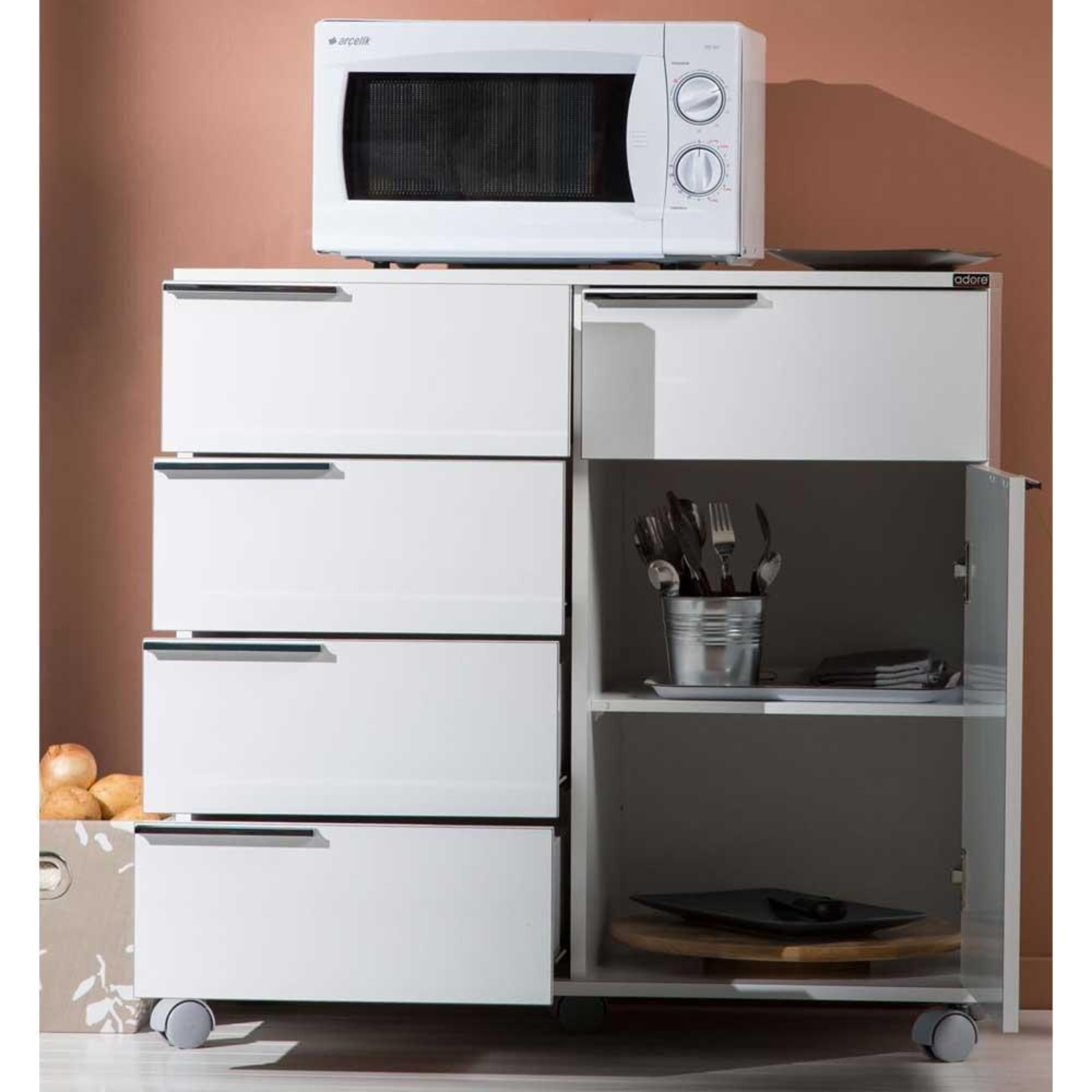 ארונית מגירות דגם פנטרי Homax DR415