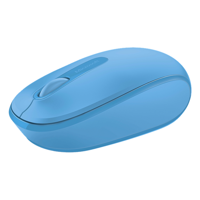 עכבר אלחוטי Microsoft 1850 - צבע כחול ציאן שנתיים אחריות עי היבואן הרשמי