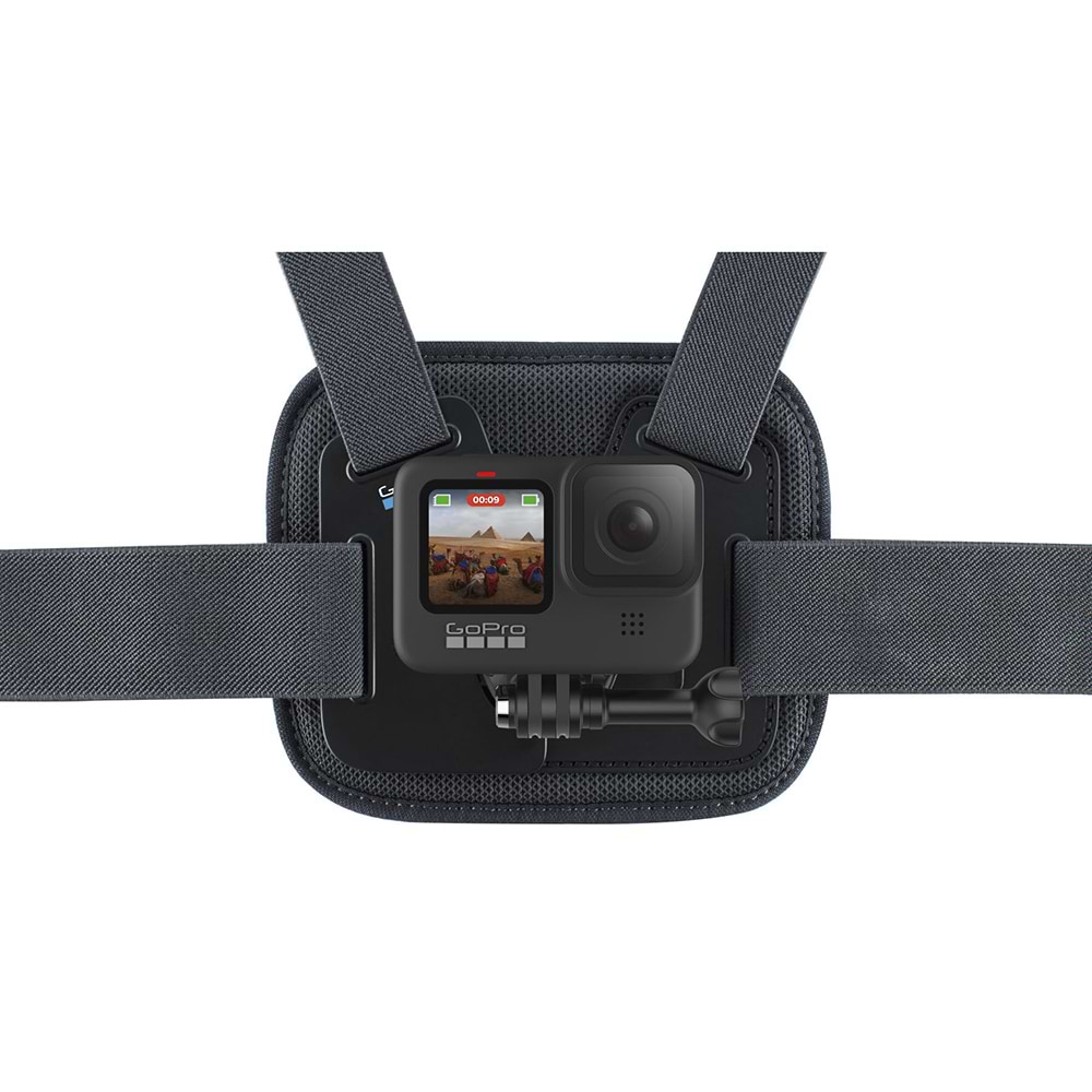 רתמת חזה Chesty למצלמות GoPro - צבע שחור  שנתיים אחריות ע