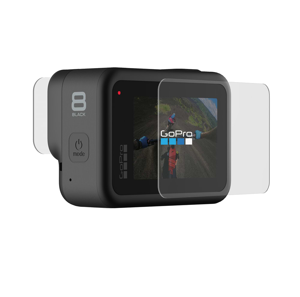 מגני זכוכית מחוסמת לעדשה ומסך GoPro HERO8 Black Tempered Glass Lens + Screen - אחריות ע