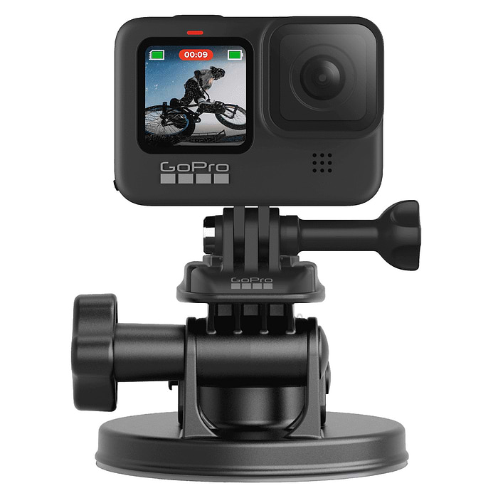 כוס יניקה קומפקטי GoPro Suction Cup - צבע שחור שנתיים אחריות עי יבואן הרשמי רולנייט
