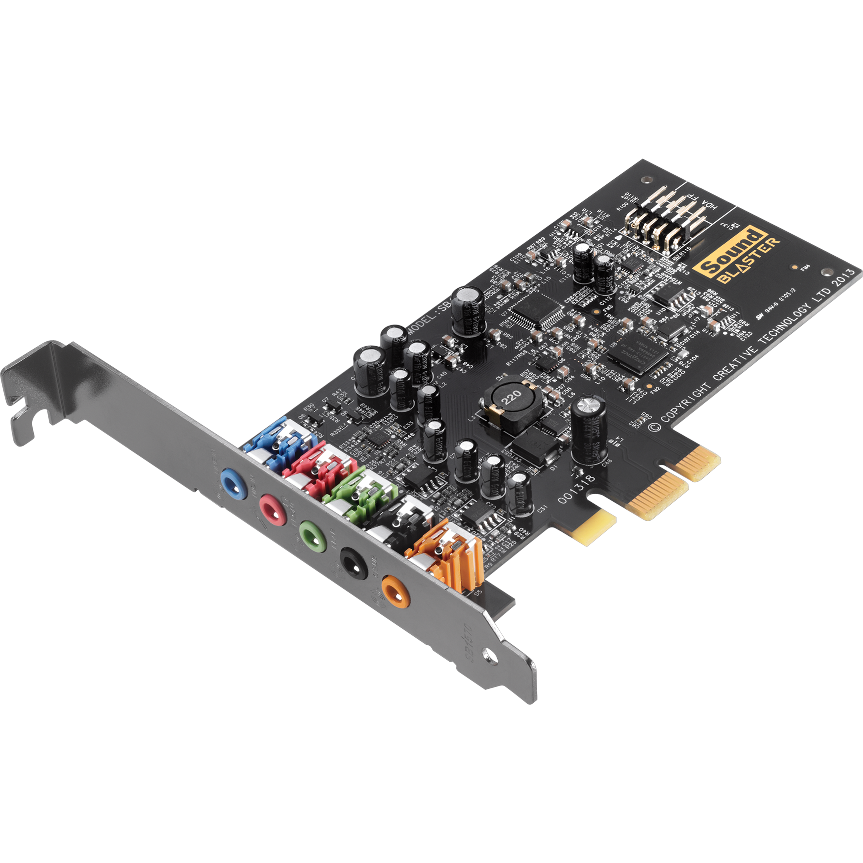 כרטיס קול פנימי Creative Sound Blaster Audigy Fx 5.1 PCLE - צבע שחור שנה אחריות ע