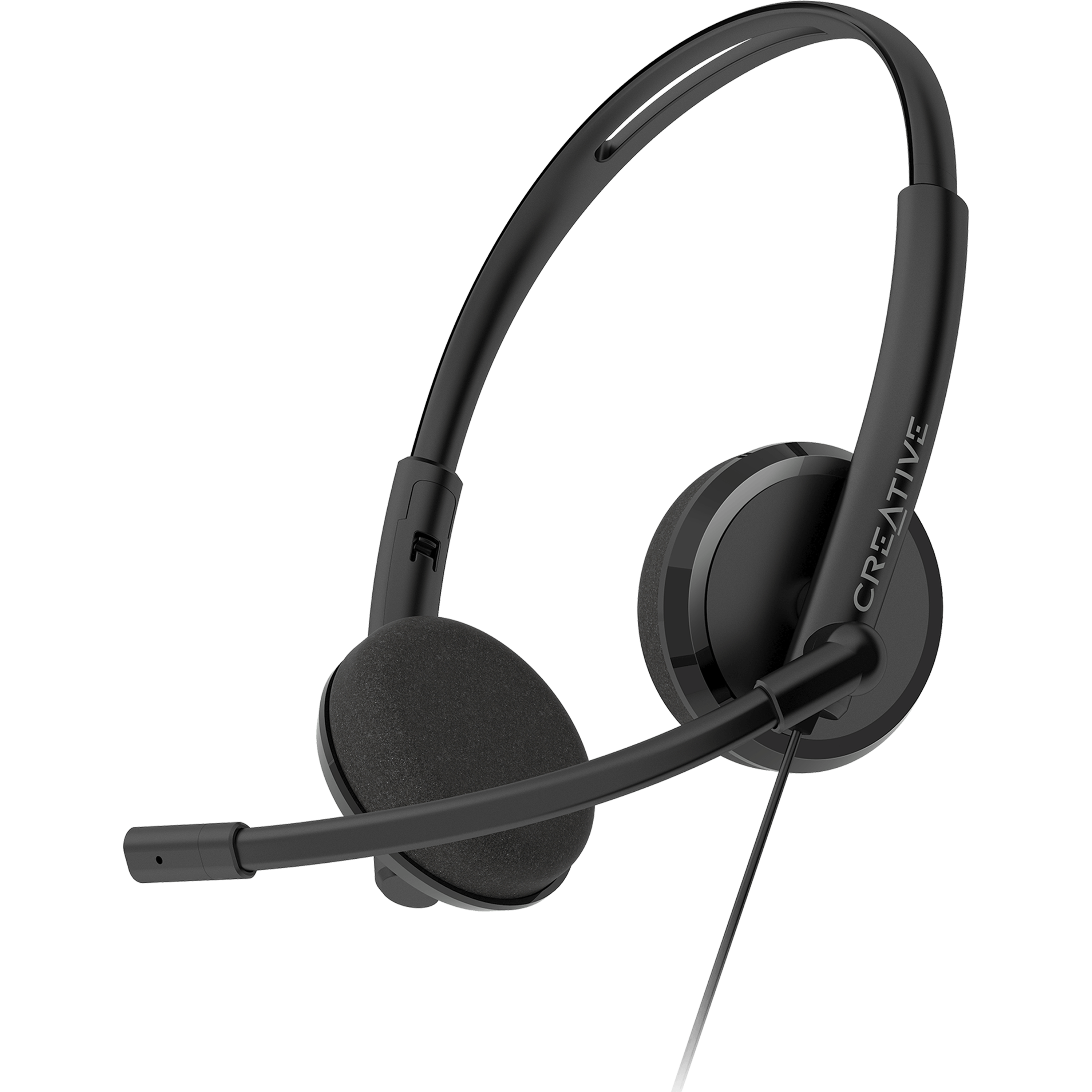 אוזניות חוטיות Creative HS-220 USB - צבע שחור שנה אחריות ע