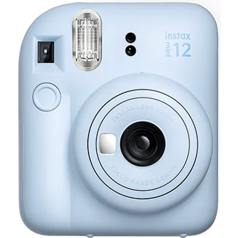 מצלמת פיתוח מיידי Fujifilm Instax Mini 12 - צבע כחול שנה אחריות ע